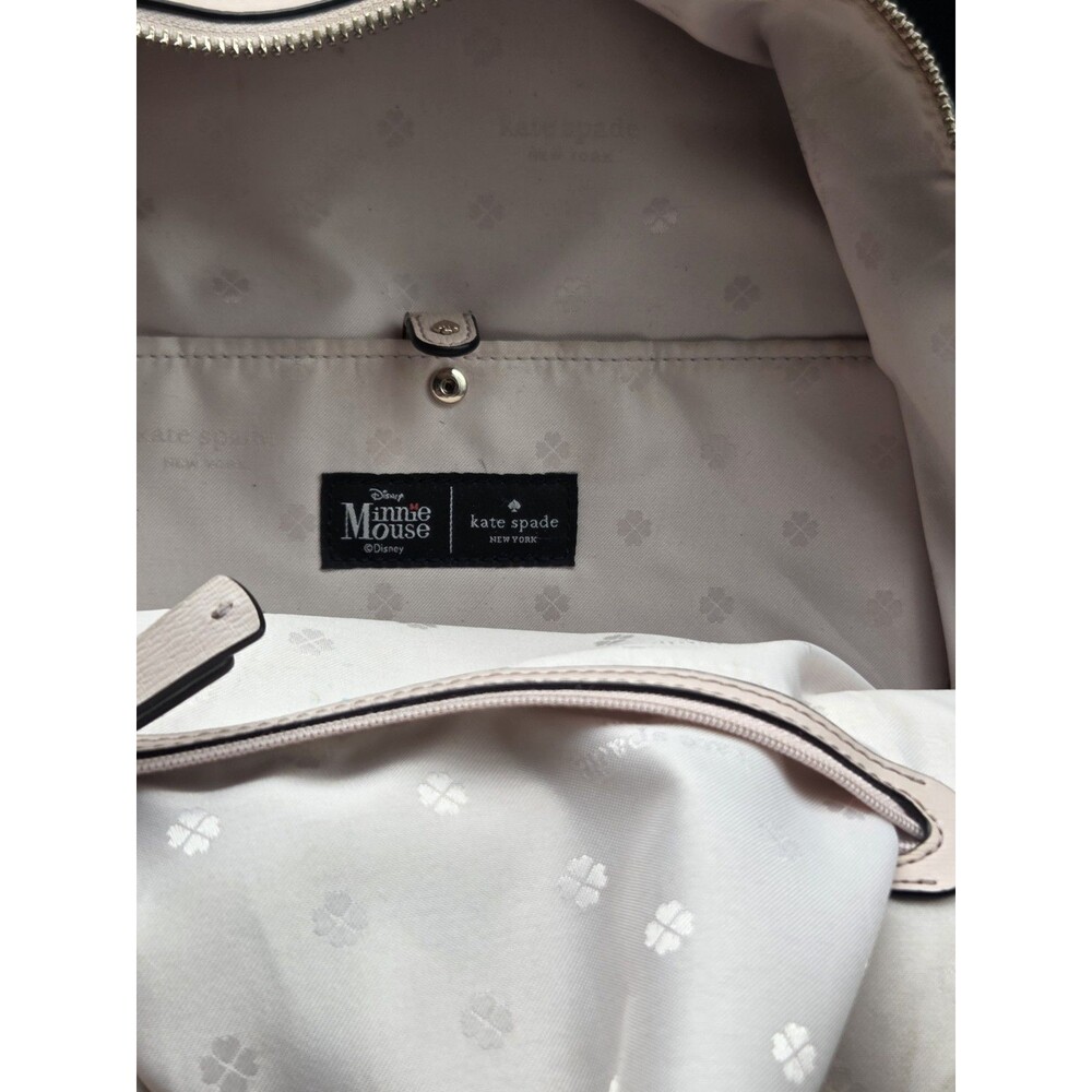 Kate Spade x Disney Minnie Mouse Medium Black and Pink Backpack - Picture 14 of 16